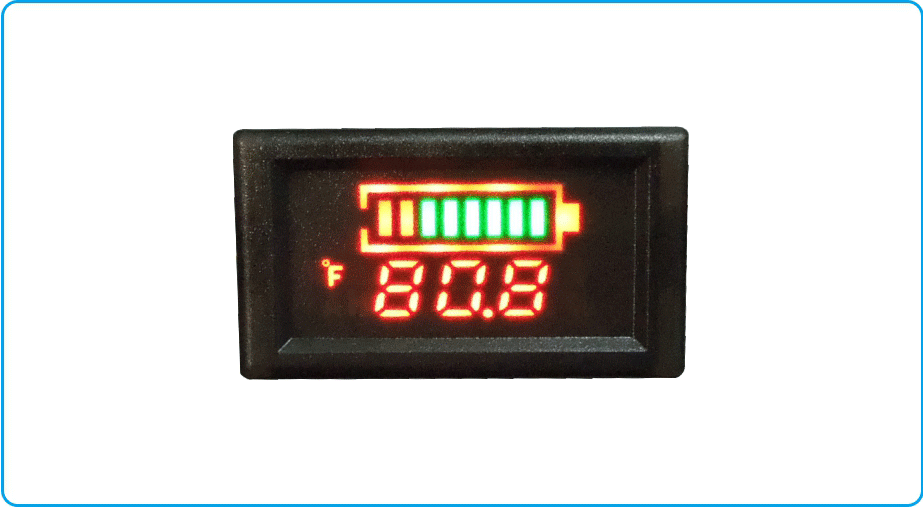 Waterproof digital display car electric car voltmeter DC battery battery 48V60v72V car thermometer Waterproof digital display car electric car voltmeter DC battery battery 48V60v72V car thermometer