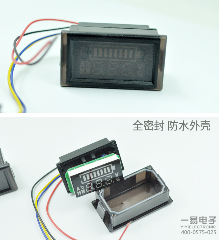 Waterproof digital display car electric car voltmeter DC battery battery 48V60v72V car thermometer Waterproof digital display car electric car voltmeter DC battery battery 48V60v72V car thermometer